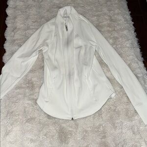 White Athleta Zip-Up Jacket